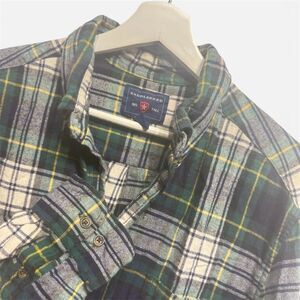 Saddlebred LT Big & Tall Plaid Flannel Button Down Shirt Mens